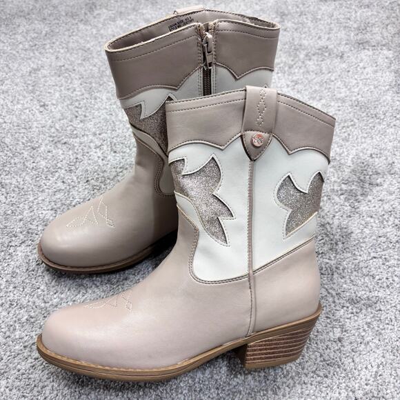 New! Adorable Jessica Simpson Girls Cowboy style boots size 5 - Picture 1 of 8